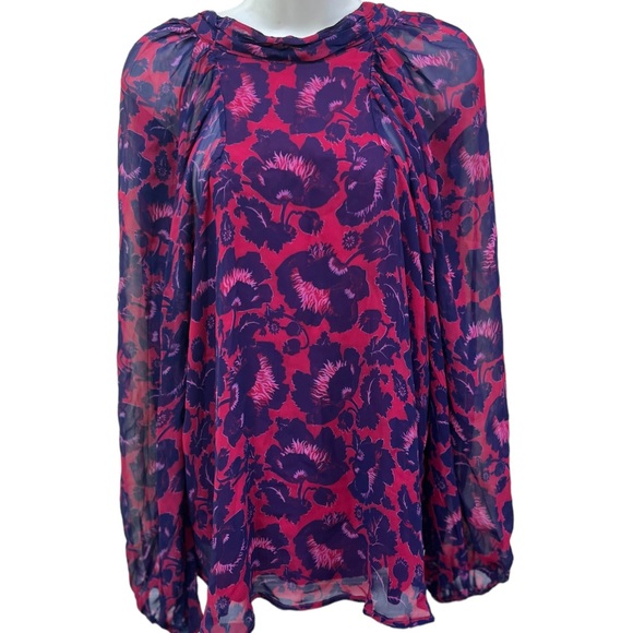 MAEVE Anthropologie Japan Sheer Tunic Blouse S - Picture 2 of 13